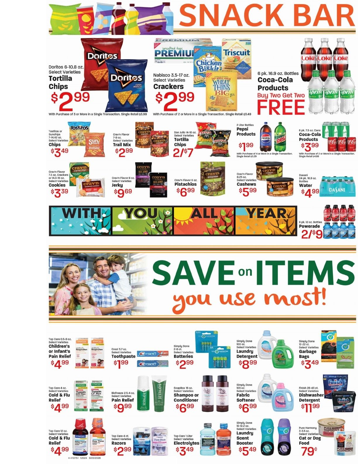 Honey's Marketplace (260 East 300 South, Kanab, UT) Weekly Ad September 23 - 29, 2026