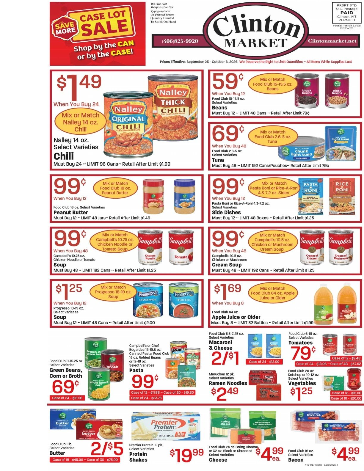 Clinton Market Weekly Ad September 23 - October 6, 2026