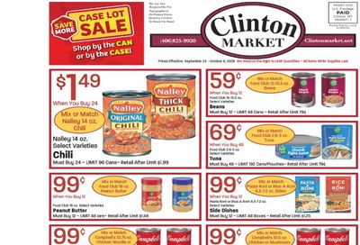 Clinton Market Weekly Ad September 23 - October 6, 2026