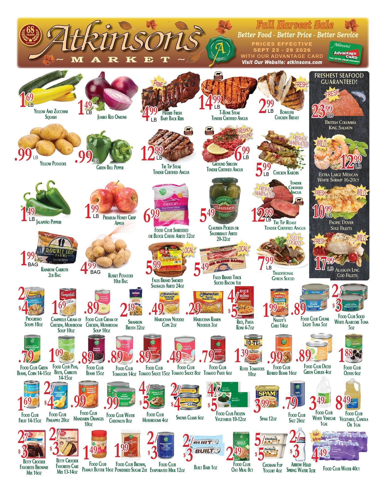 Atkinsons' Market Weekly Ad September 23 - 29, 2026