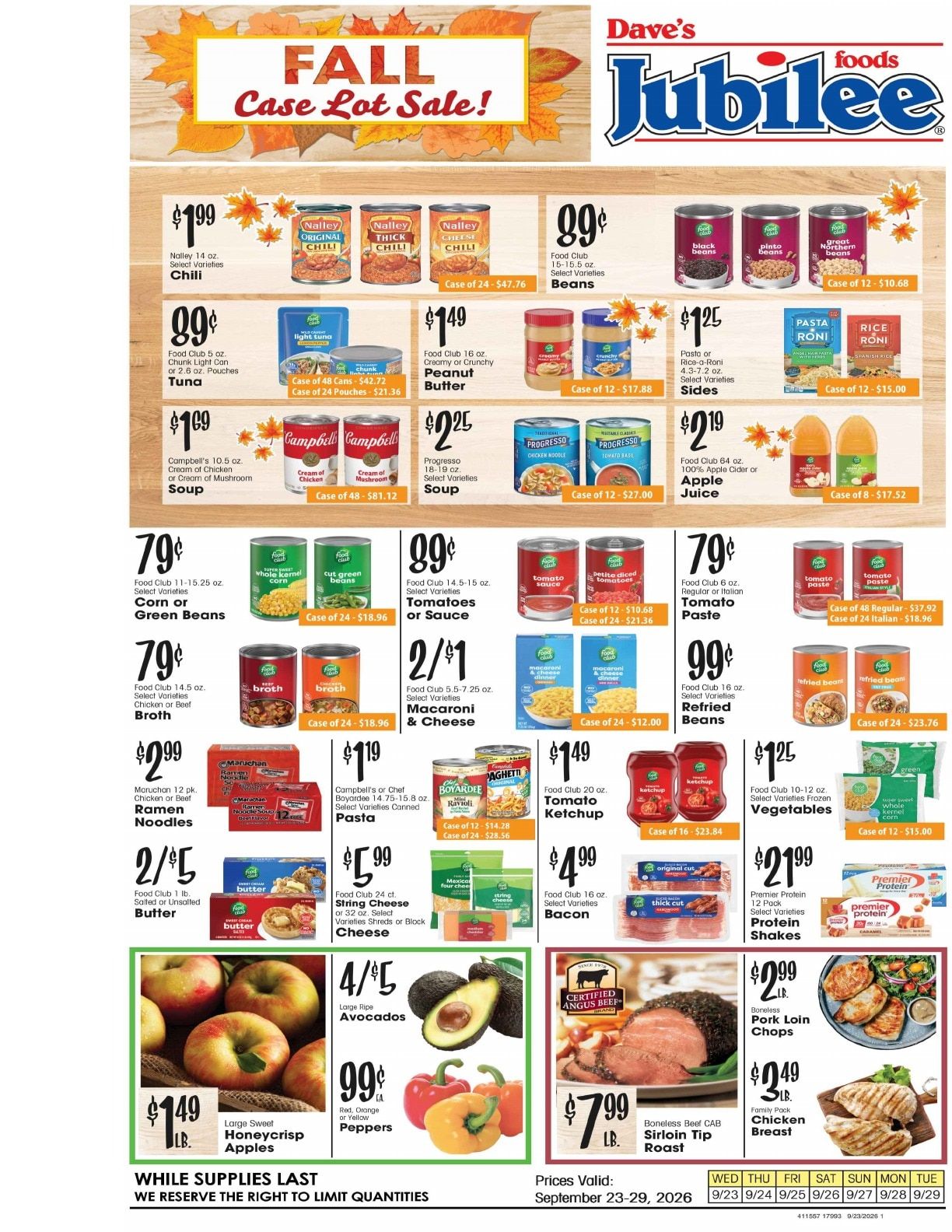 Dave's Jubilee Weekly Ad September 23 - 29, 2026