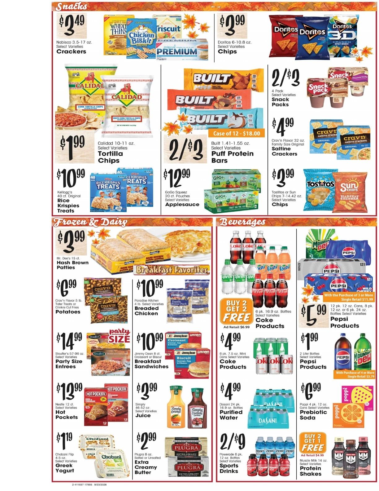 Dave's Jubilee Weekly Ad September 23 - 29, 2026