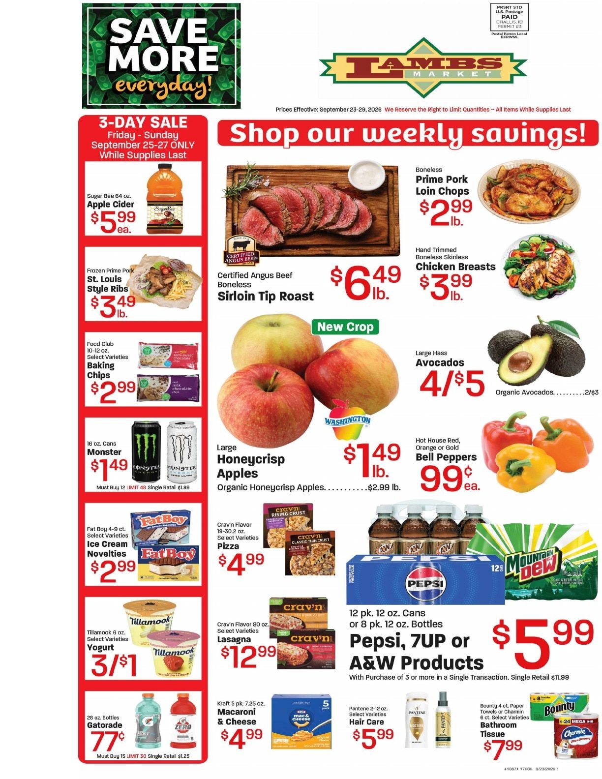Lamb's Market Weekly Ad September 23 - 29, 2026