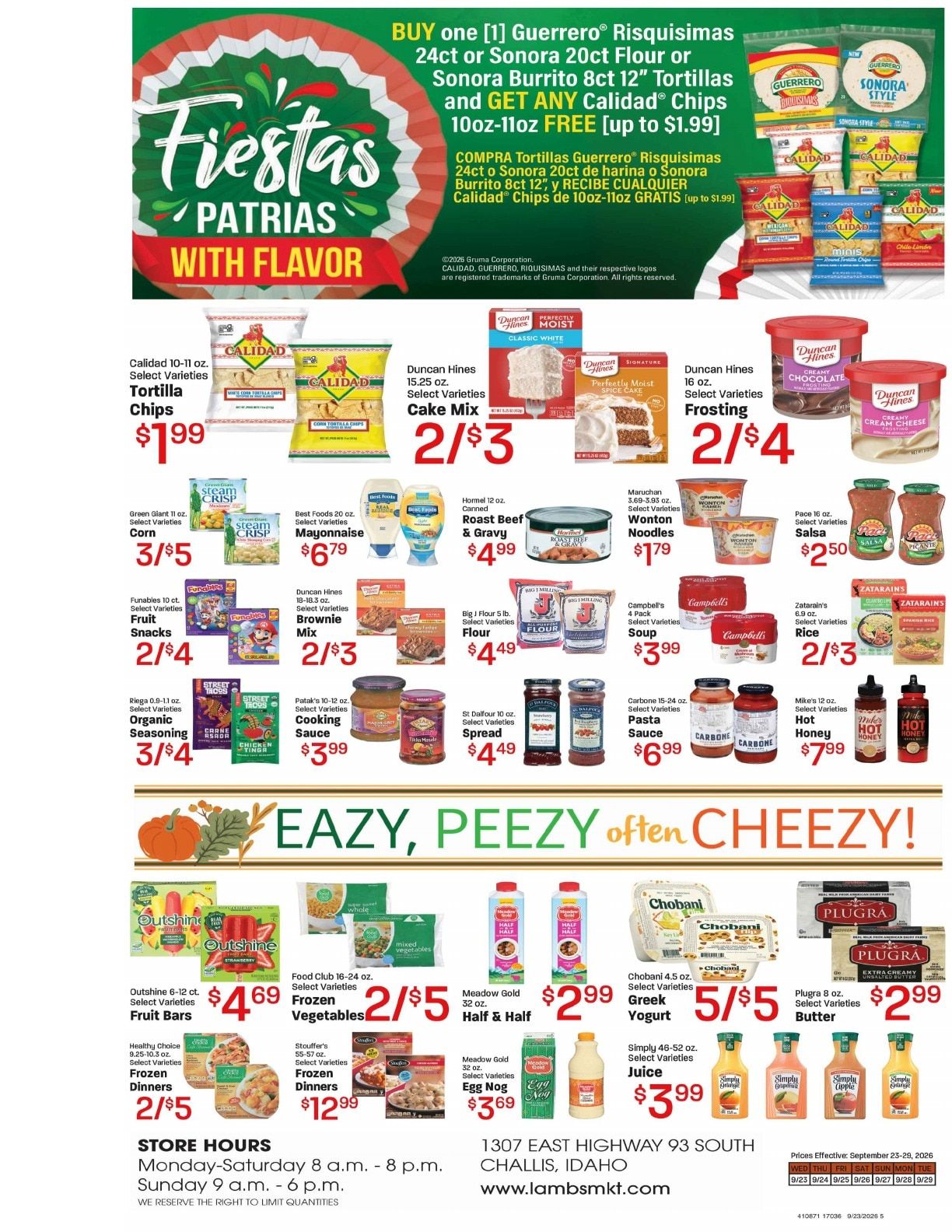Lamb's Market Weekly Ad September 23 - 29, 2026