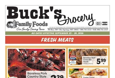 Buck's Grocery Weekly Ad September 23 - 29, 2026