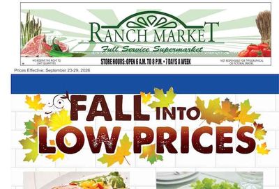 Clayton Ranch Market Weekly Ad September 23 - 29, 2026