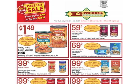Lamb's Market Weekly Ad September 23 - October 6, 2026