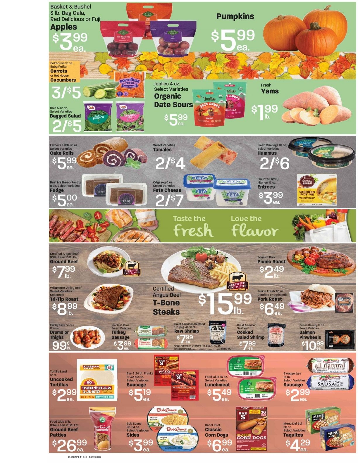 Bee's Marketplace Weekly Ad September 23 - 29, 2026