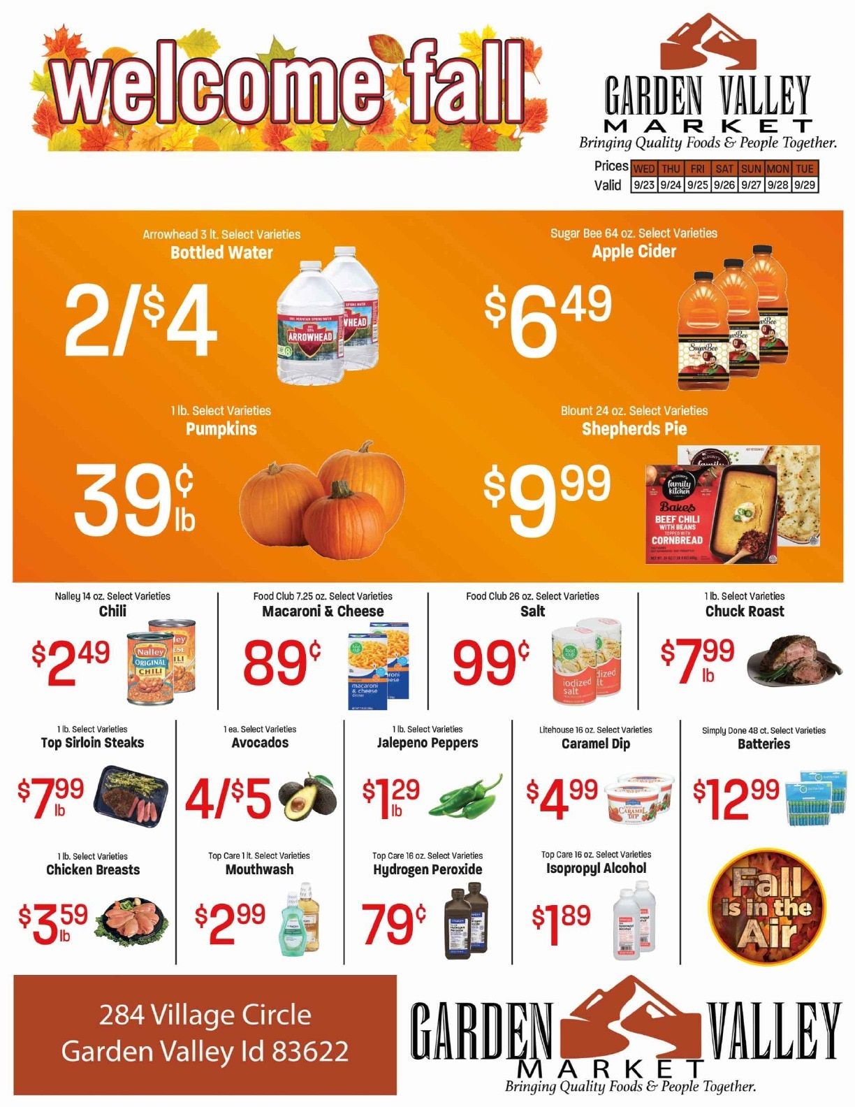 Garden Valley Market Weekly Ad September 23 - 29, 2026