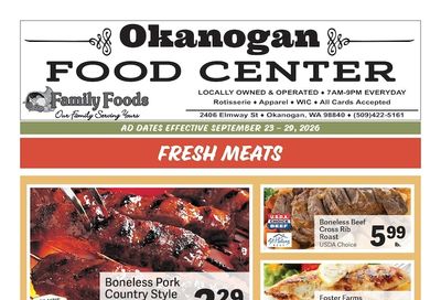 Okanogan Food Center Weekly Ad September 23 - 29, 2026