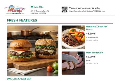 Lake Mills Market Weekly Ad September 23 - October 6, 2026