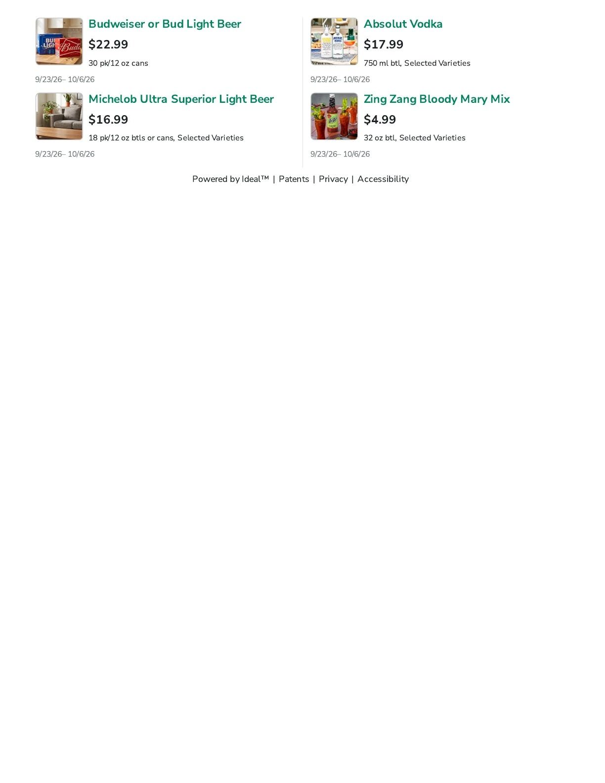 Lake Mills Market Weekly Ad September 23 - October 6, 2026
