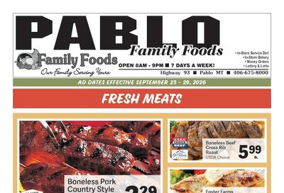 Pablo Family Foods Weekly Ad September 23 - 29, 2026