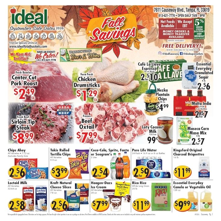 Ideal Food Basket (Tampa, FL) Weekly Ad September 23 - 29, 2026