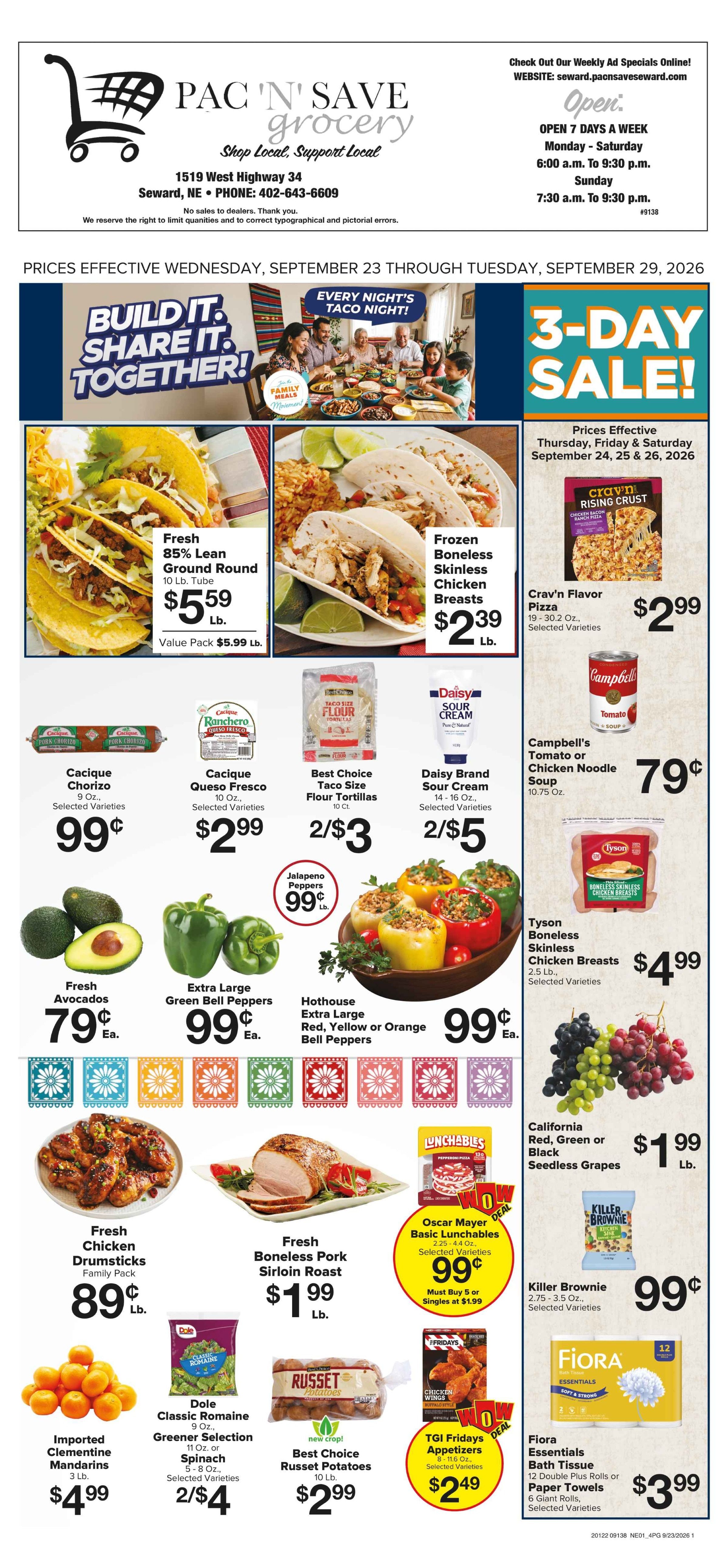 Pac N Save Weekly Ad September 23 - 29, 2026
