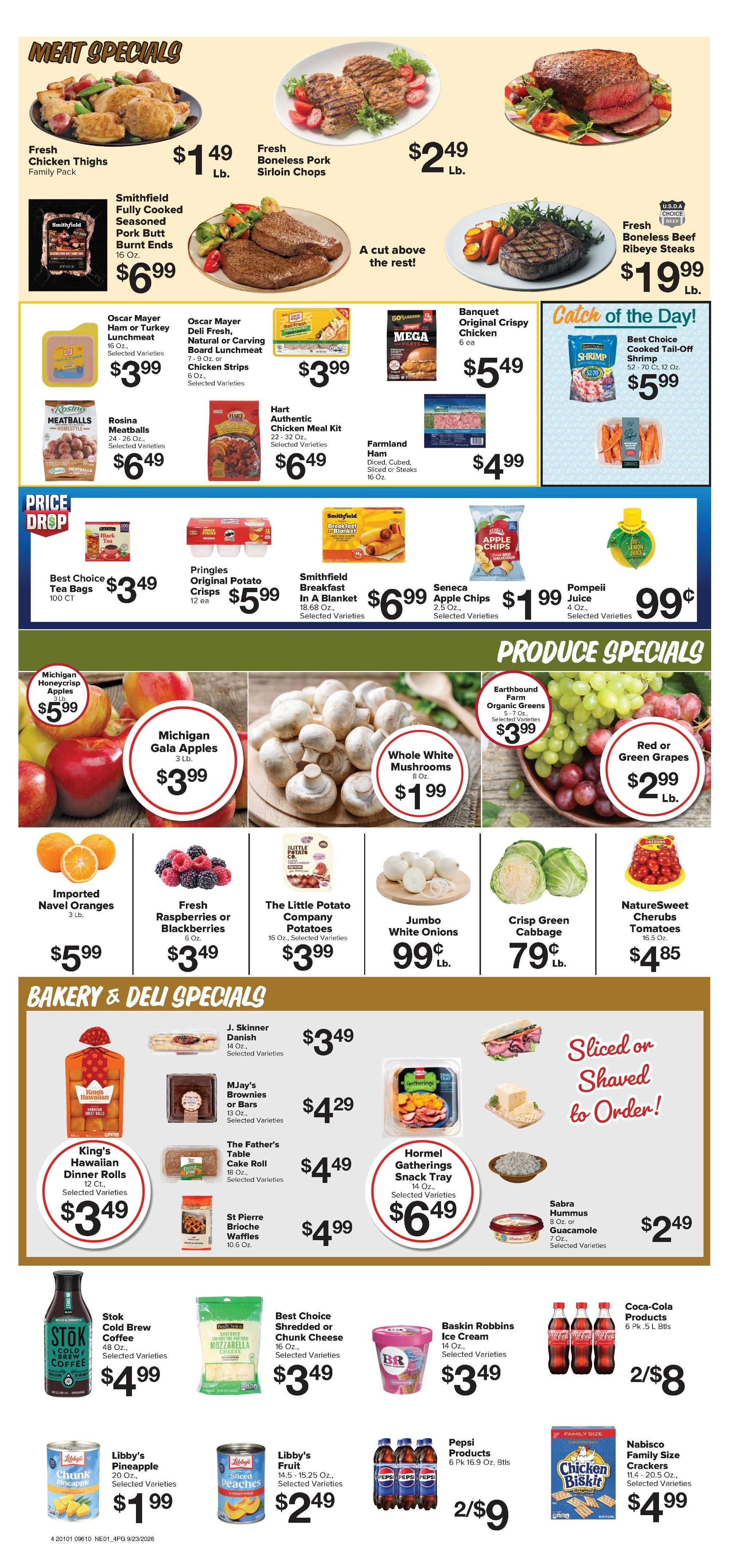 Brown's Grocery Store Weekly Ad September 23 - 29, 2026