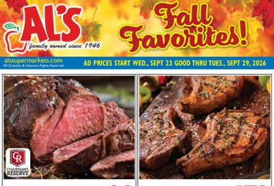 Al's Supermarket Weekly Ad September 23 - 29, 2026