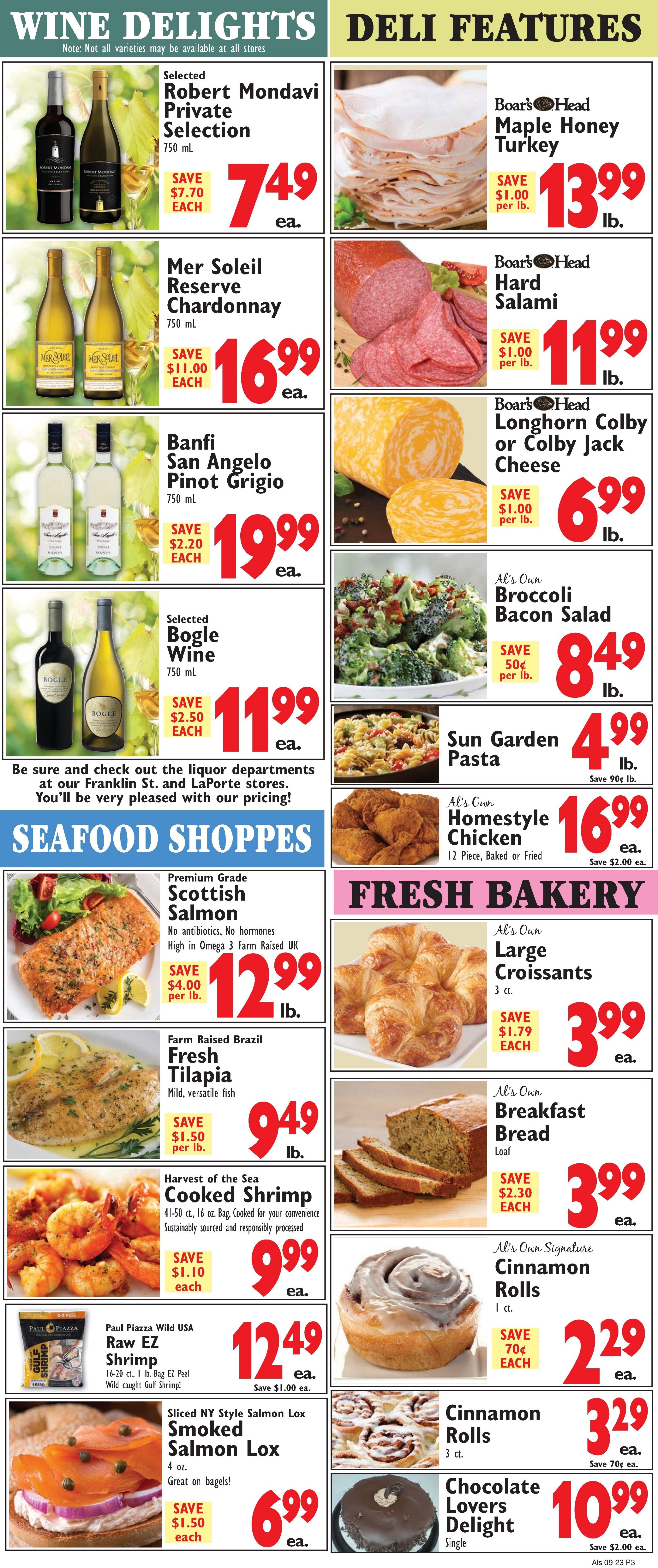 Al's Supermarket Weekly Ad September 23 - 29, 2026