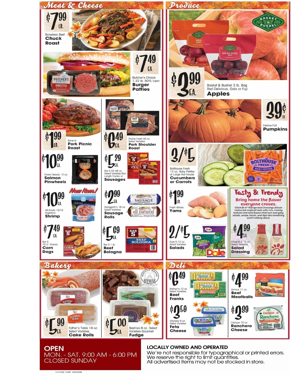 Burney's Weekly Ad September 23 - 29, 2026