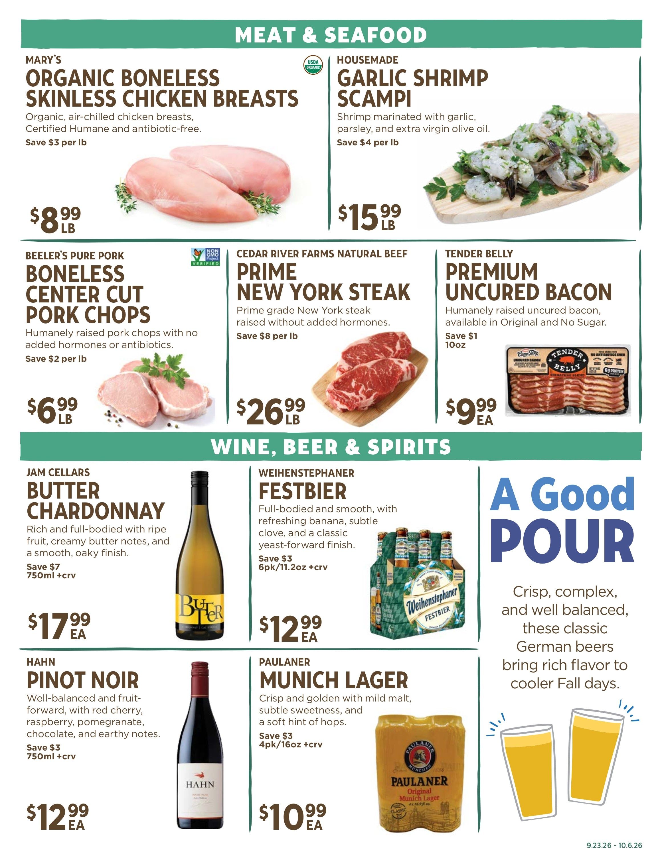 New Leaf Community Markets Weekly Ad September 30 - October 6, 2026