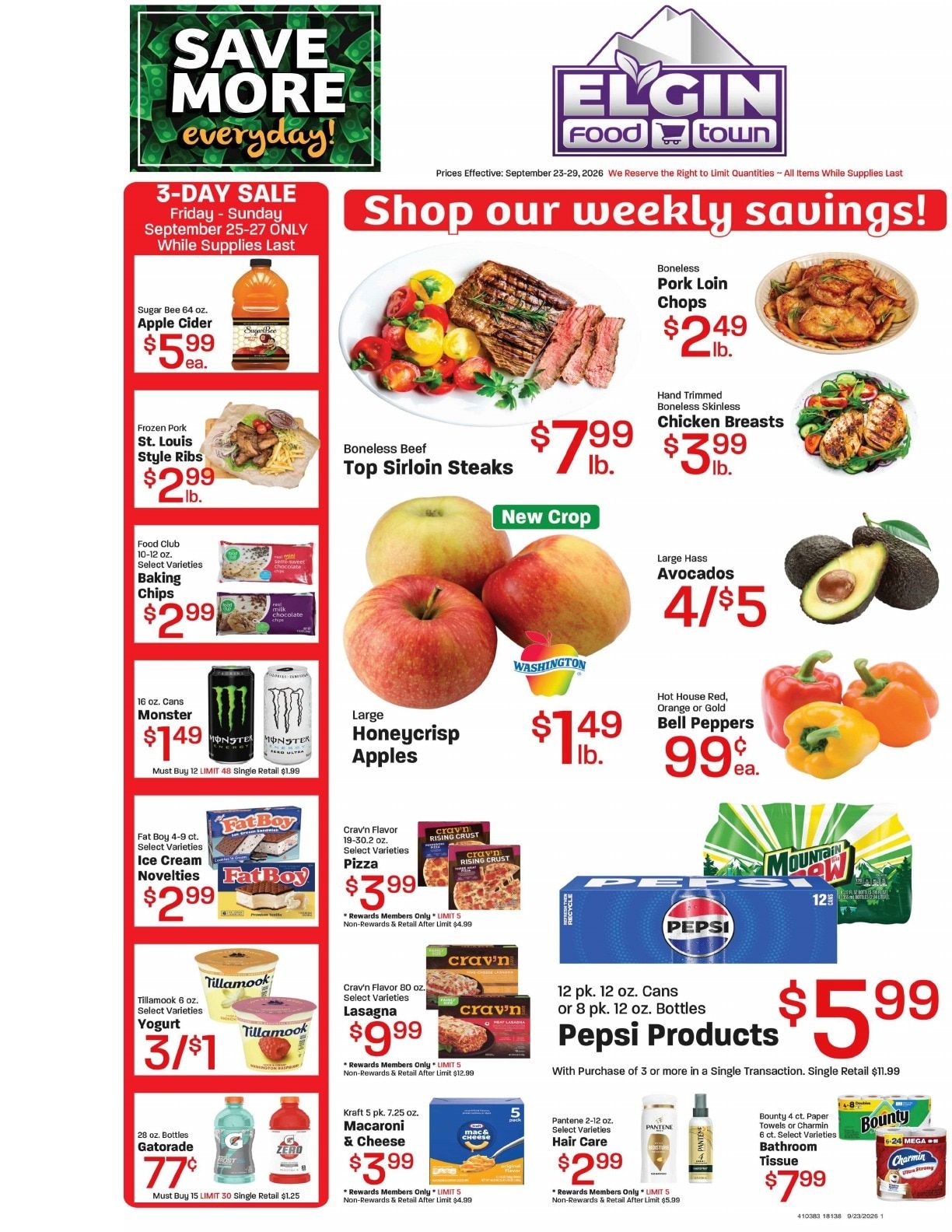 Elgin Foodtown Weekly Ad September 23 - 29, 2026