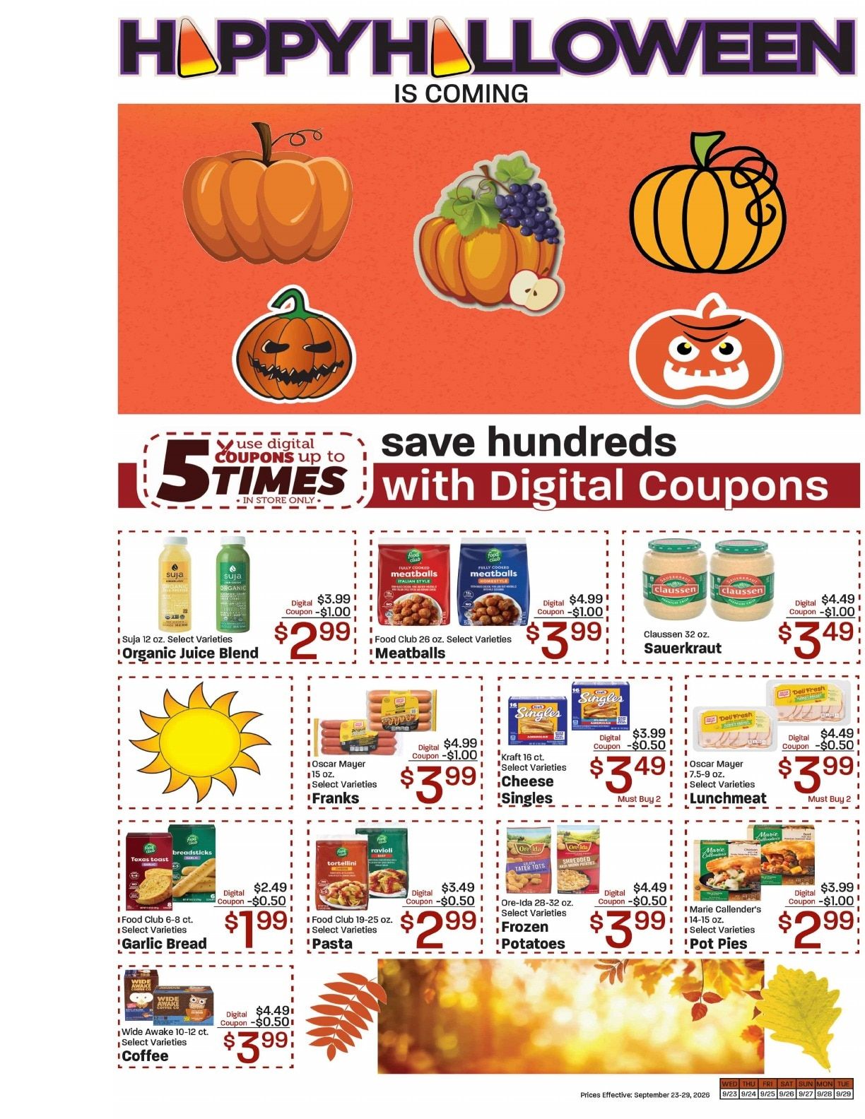 Elgin Foodtown Weekly Ad September 23 - 29, 2026