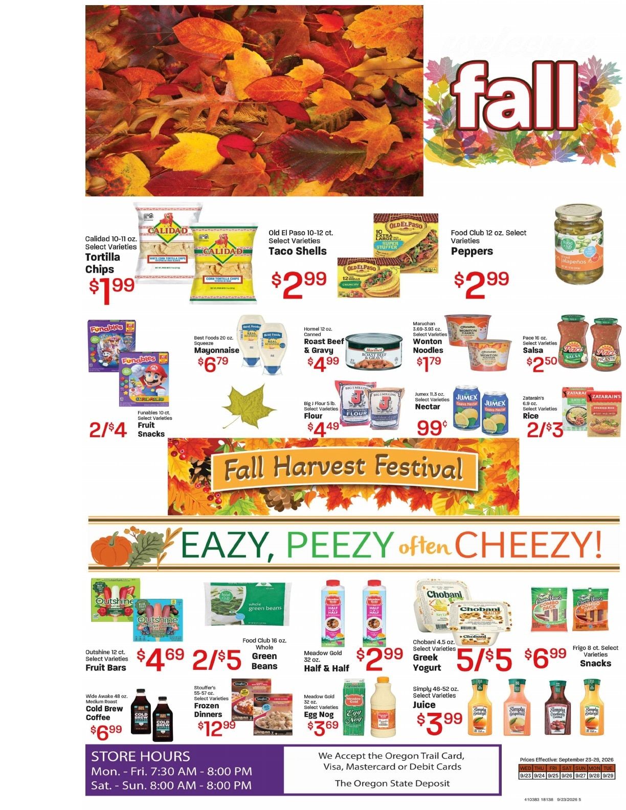 Elgin Foodtown Weekly Ad September 23 - 29, 2026