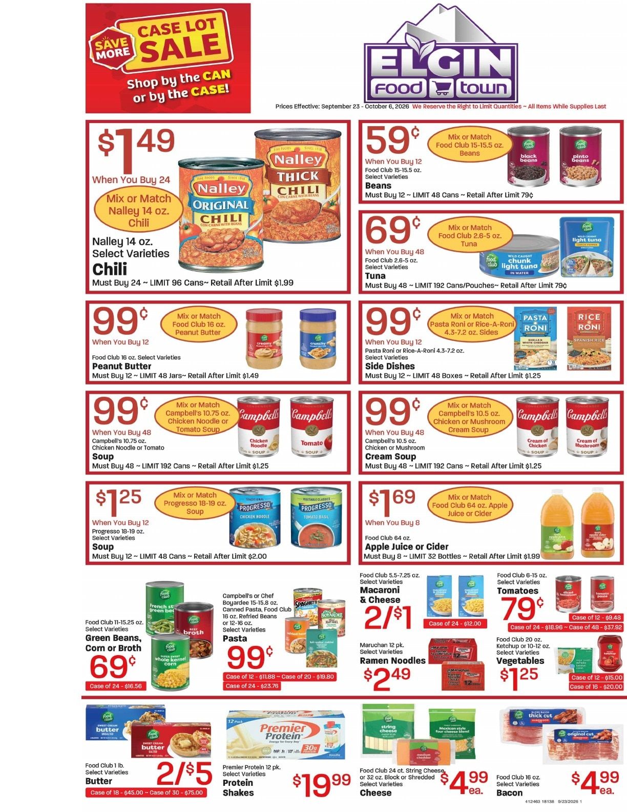 Elgin Foodtown Weekly Ad September 23 - October 6, 2026