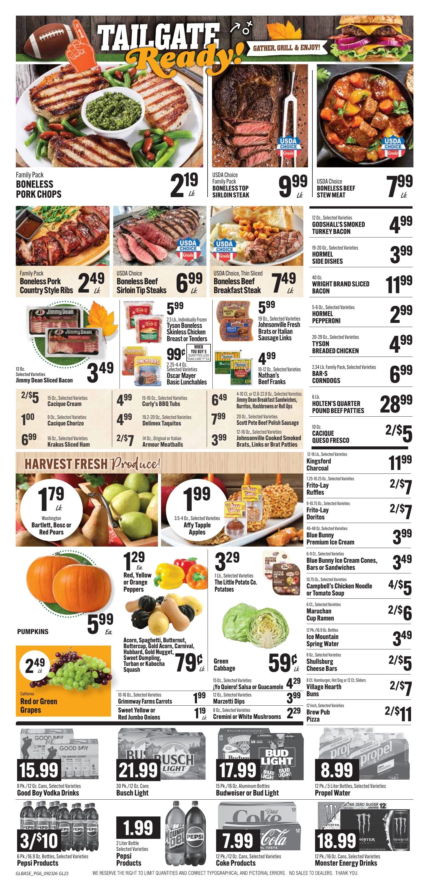 Bender's Foods (Bellevue, IA) Weekly Ad September 23 - 29, 2026