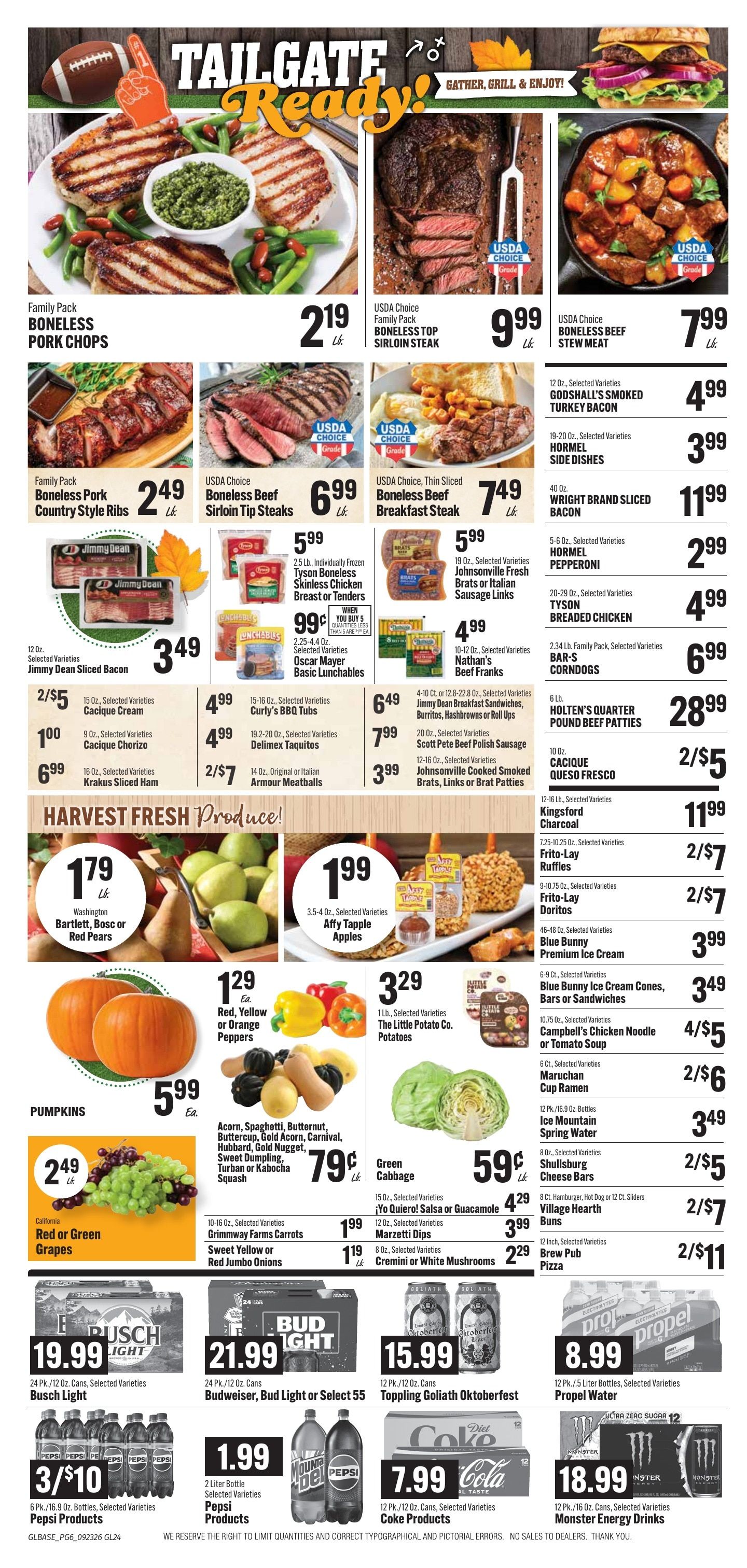 Bender's Foods (Guttenberg, IA) Weekly Ad September 23 - 29, 2026
