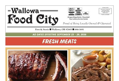 Wallowa Food City Weekly Ad September 23 - 29, 2026