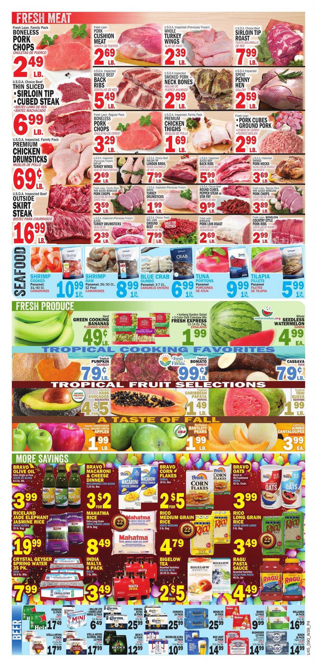 Bravo Supermarket (Palm Bay Area, FL) Bravo Florida Weekly Weekly Ad September 24 - 30, 2026