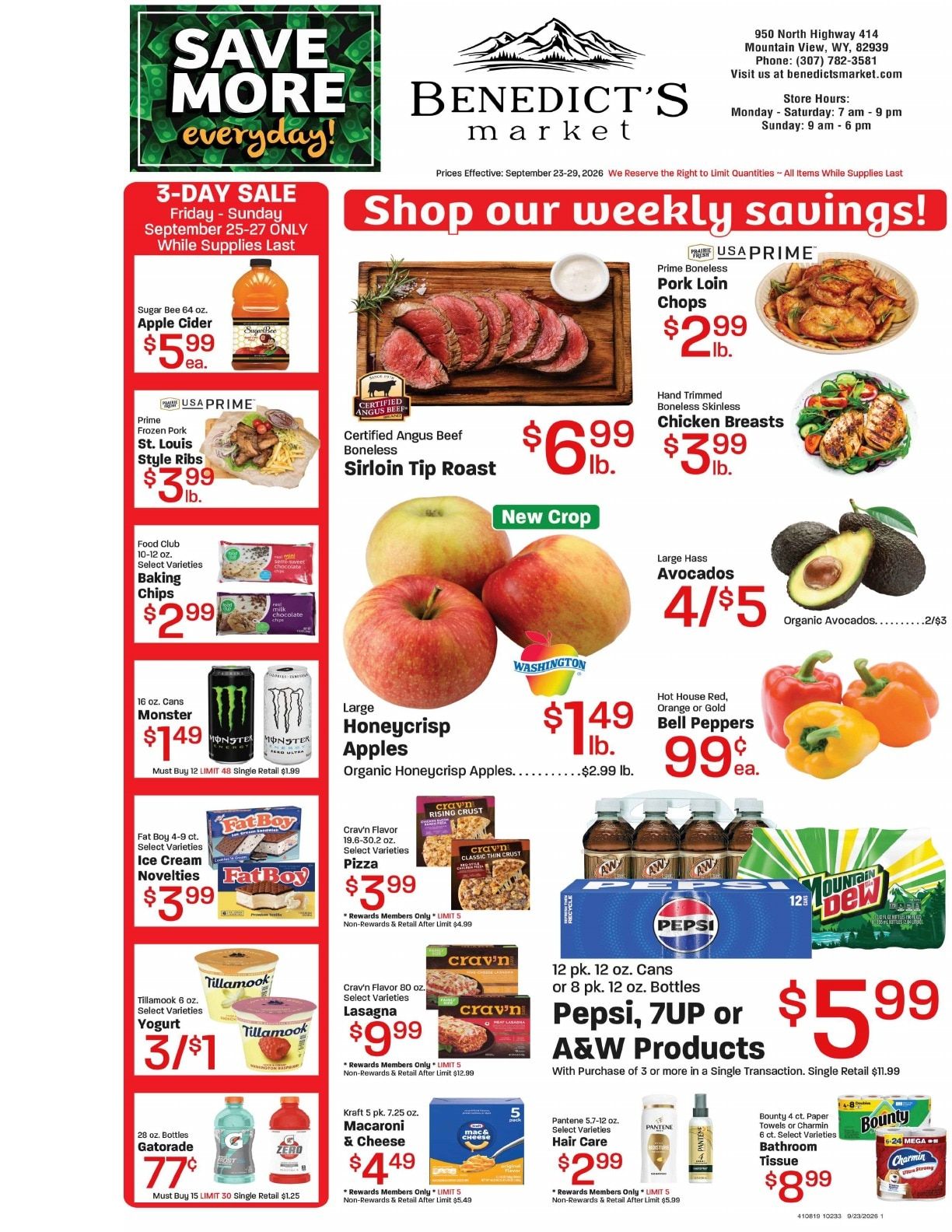 Benedict's Market Weekly Ad September 23 - 29, 2026