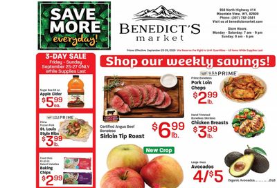 Benedict's Market Weekly Ad September 23 - 29, 2026