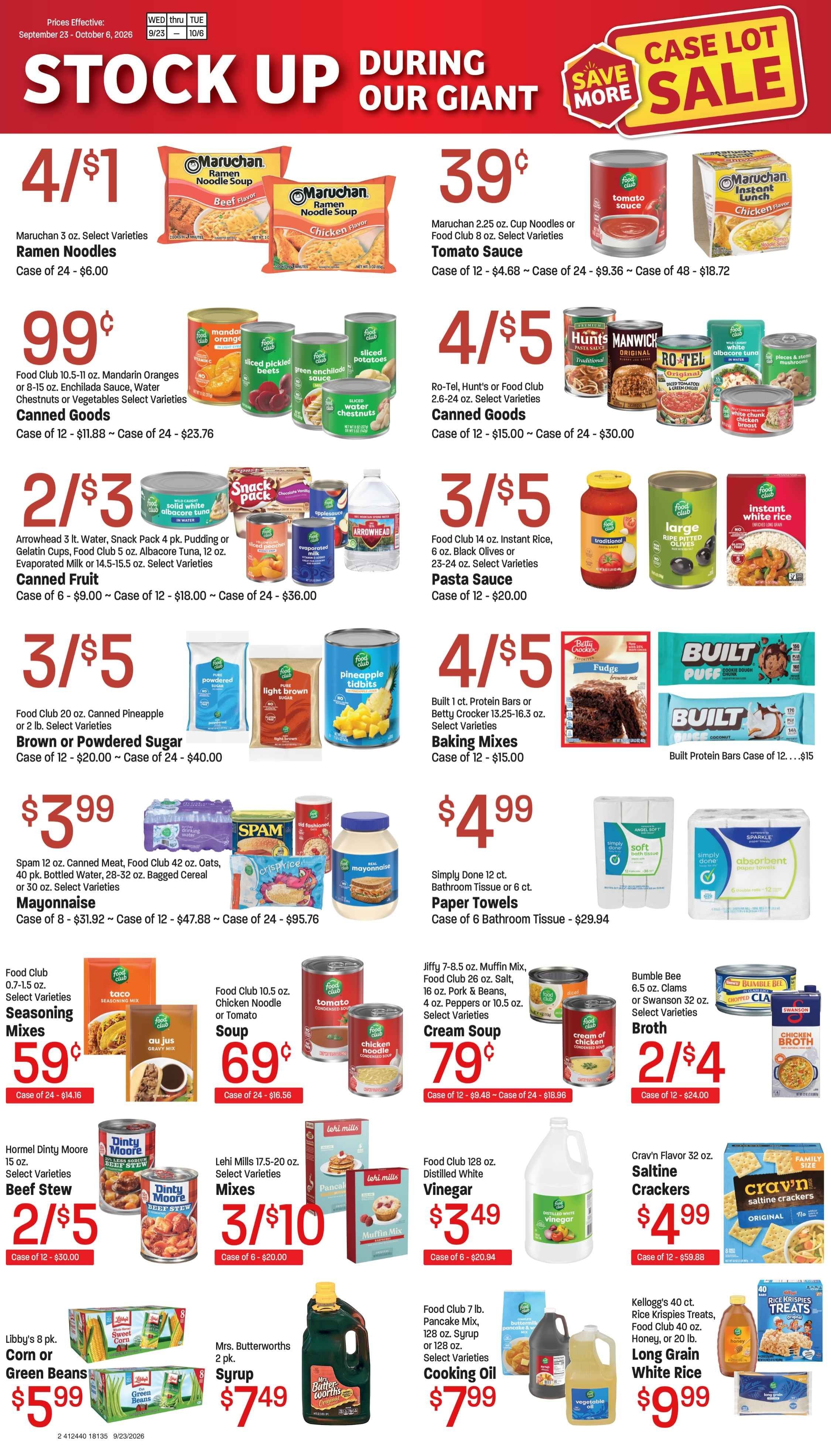 M&W Markets (102 Main, Cascade, ID) Weekly Ad September 23 - October 6, 2026