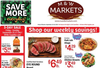 M&W Markets (Boise, ID) Weekly Ad September 23 - 29, 2026