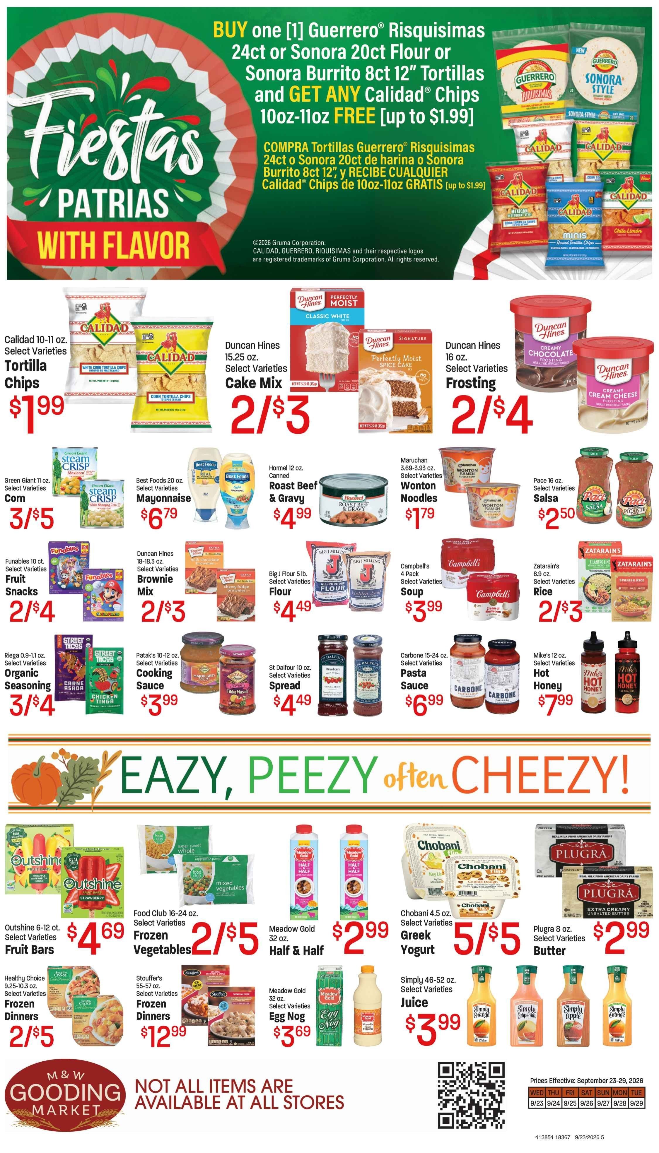 M&W Markets (Gooding, ID) Weekly Ad September 23 - 30, 2026