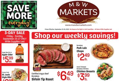 M&W Markets (Vale, OR) Weekly Ad September 22 - 29, 2026