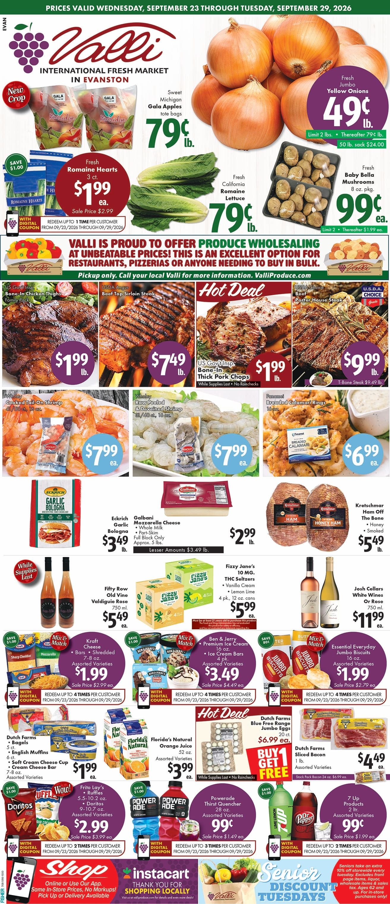 Valli Produce (Evanston, IL) Weekly Ad September 23 - 29, 2026