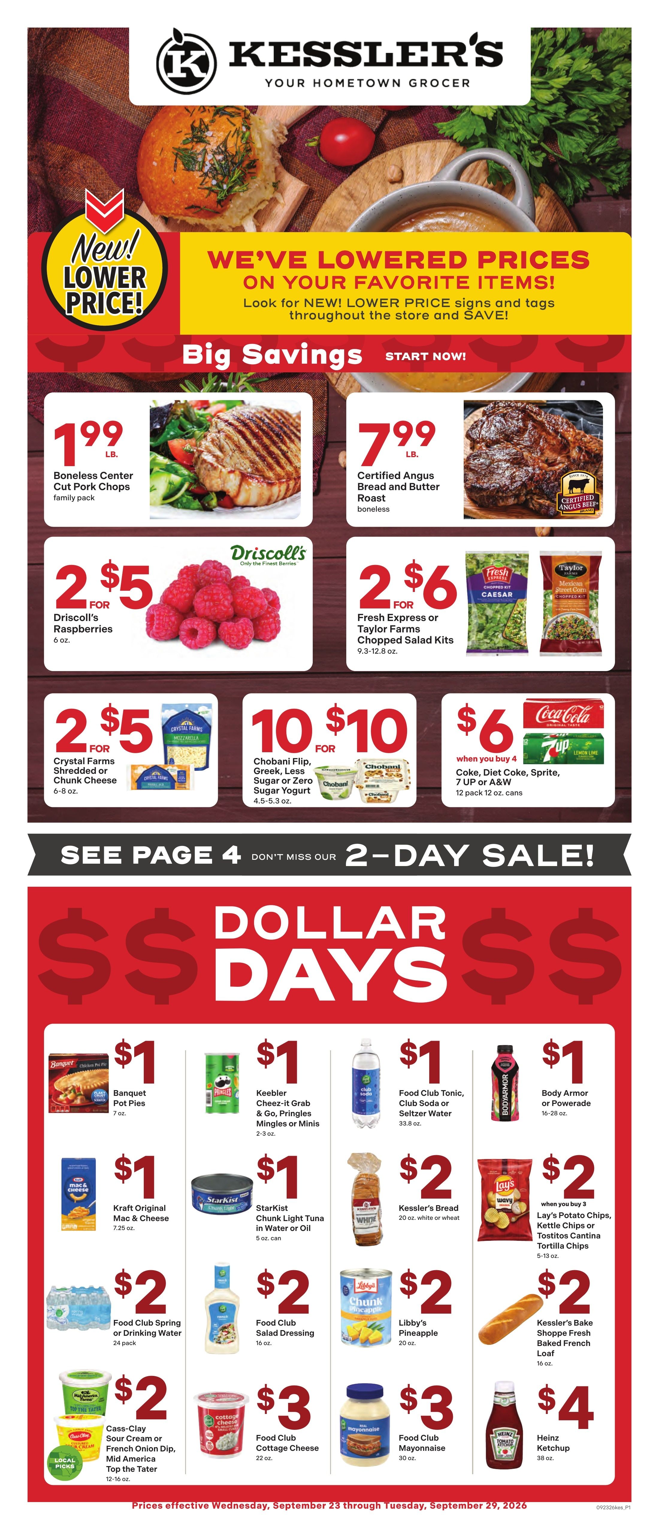 Kessler's Grocery Weekly Ad September 23 - 29, 2026