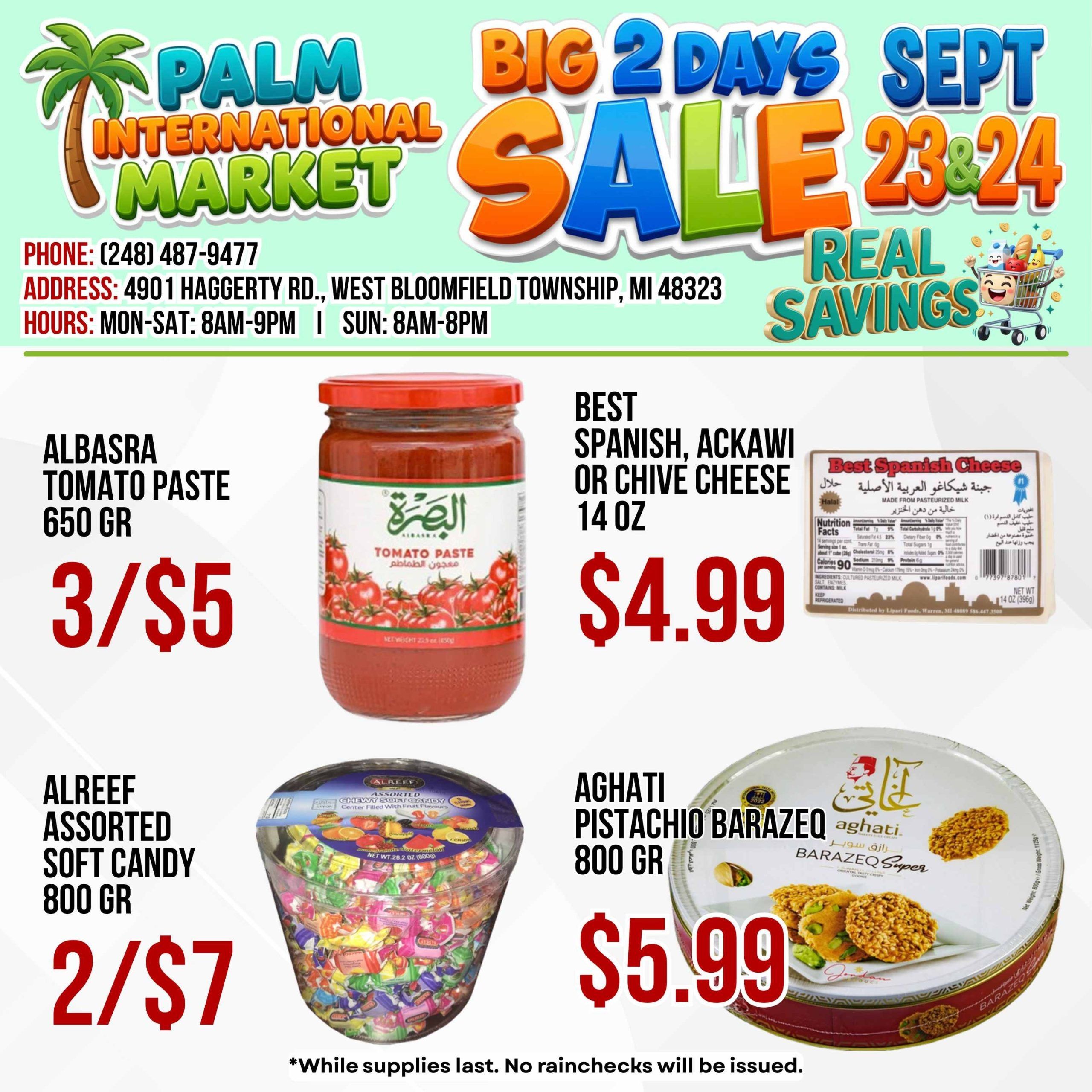 Palm International Market Weekly Ad September 23 - 24, 2026