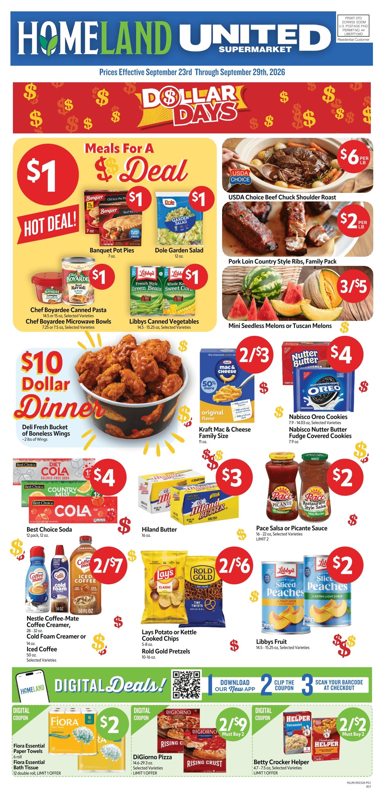 Homeland Stores (Haskell, OK) Weekly Ad September 23 - 29, 2026