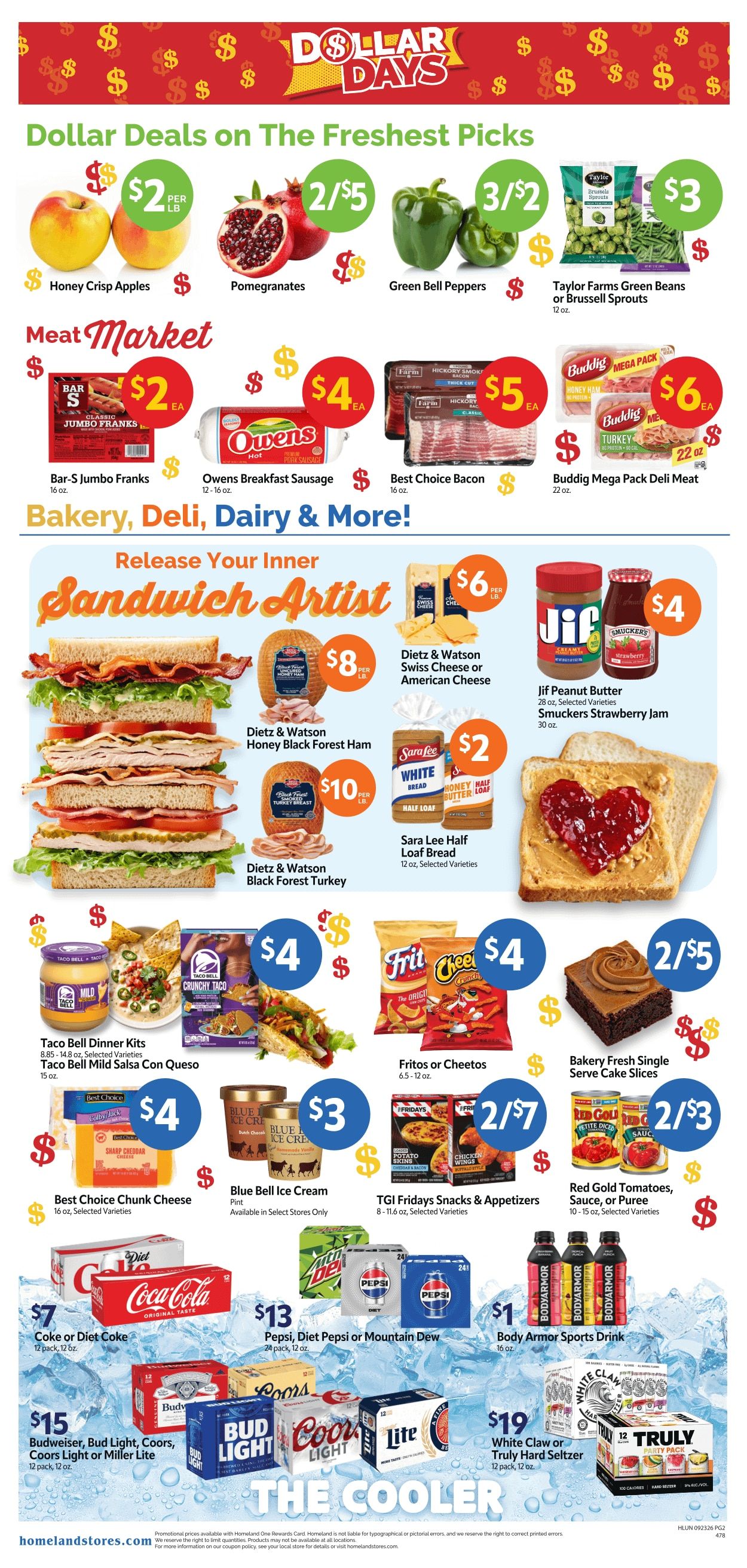 Homeland Stores (Justin, TX) Weekly Ad September 23 - 29, 2026
