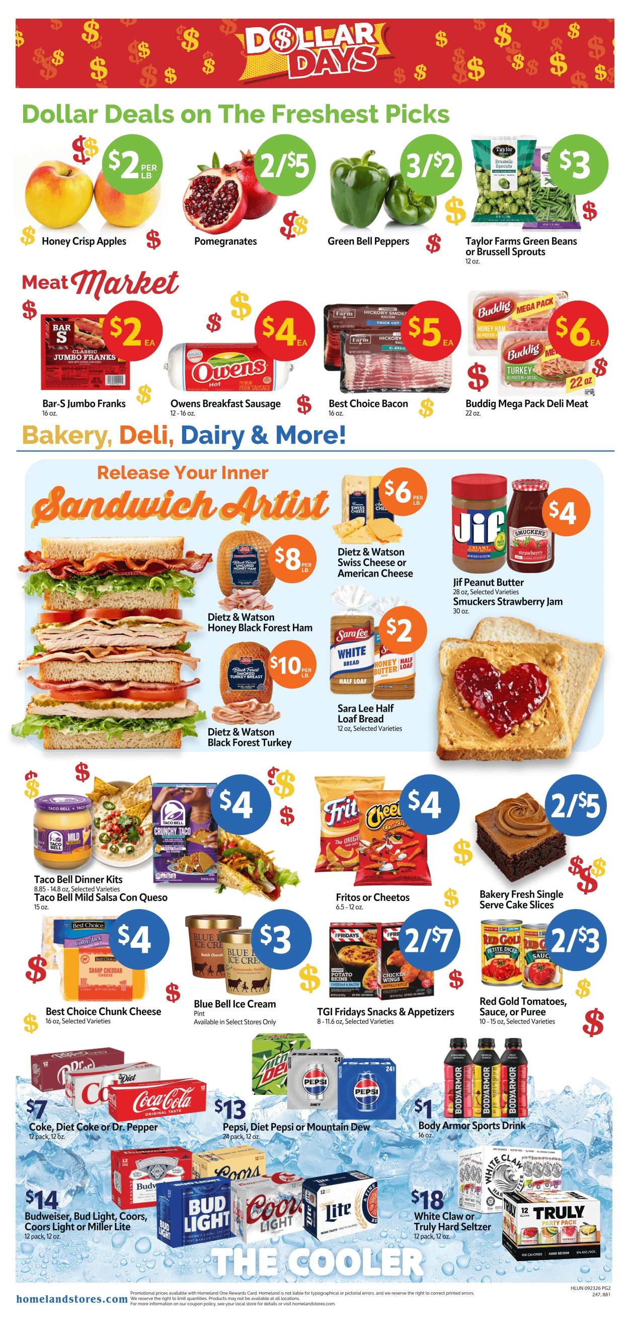 Homeland Stores (Muskogee Area, OK) Weekly Ad September 23 - 29, 2026