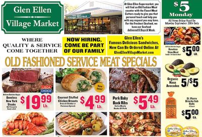 Glen Ellen Village Market Weekly Ad September 23 - 29, 2026