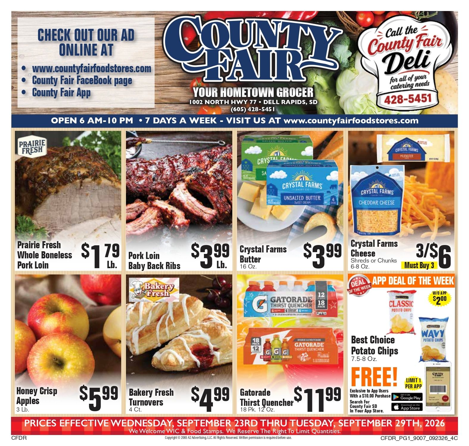 County Fair Food Stores (Dell Rapids, SD) Weekly Ad September 23 - 29, 2026