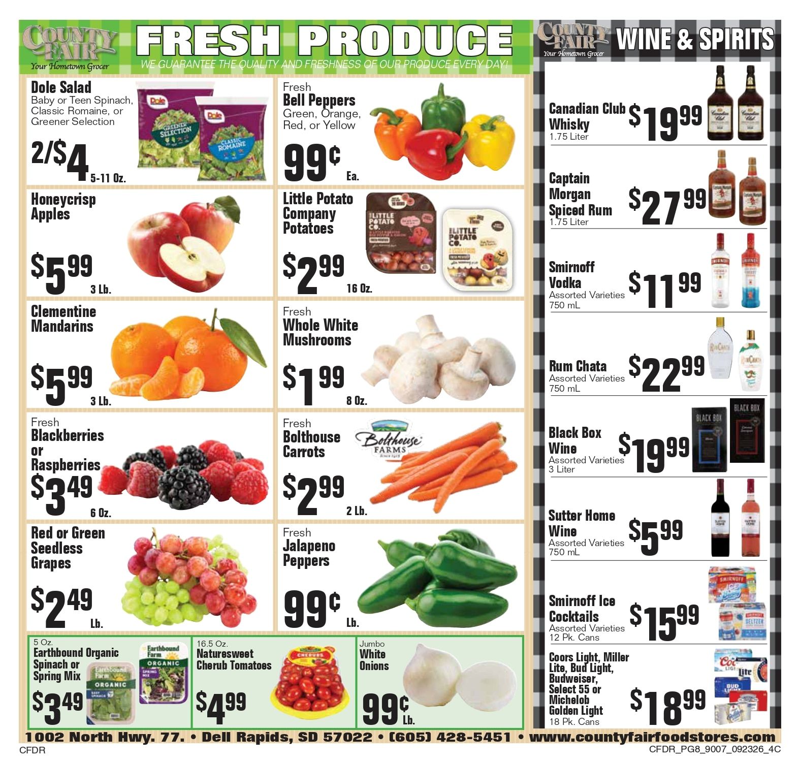 County Fair Food Stores (Dell Rapids, SD) Weekly Ad September 23 - 29, 2026