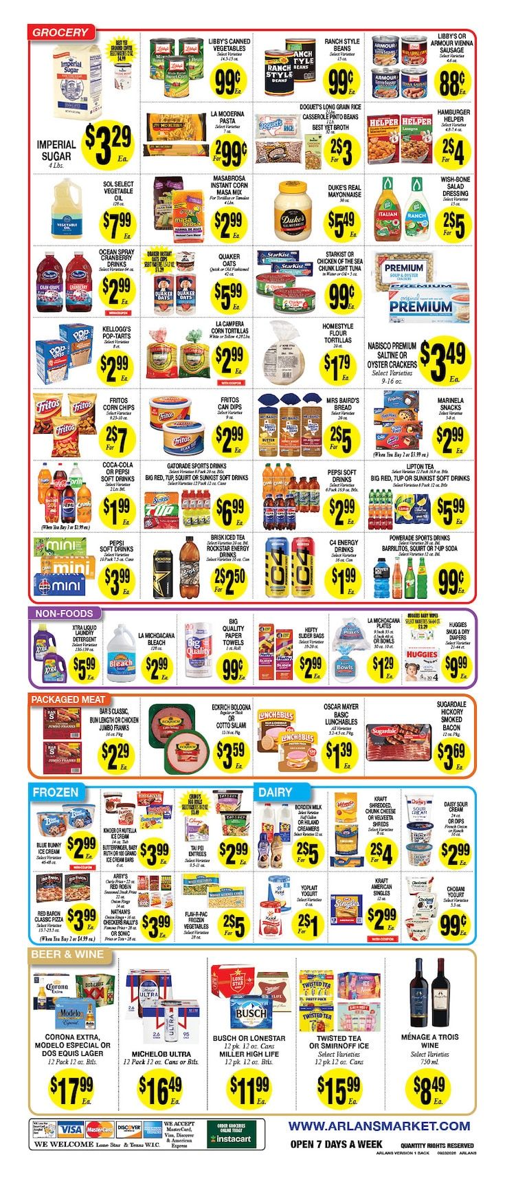 Arlan's Market (Freeport and other locations, TX) Weekly Ad September 23 - 29, 2026