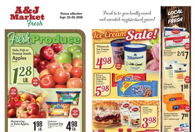 A & J Select Market Weekly Ad September 23 - 29, 2026
