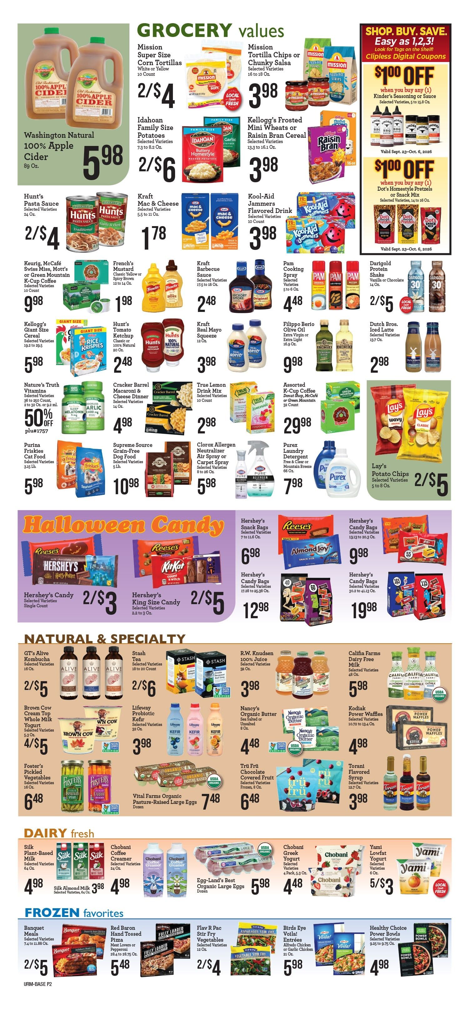 A & J Select Market Weekly Ad September 23 - 29, 2026